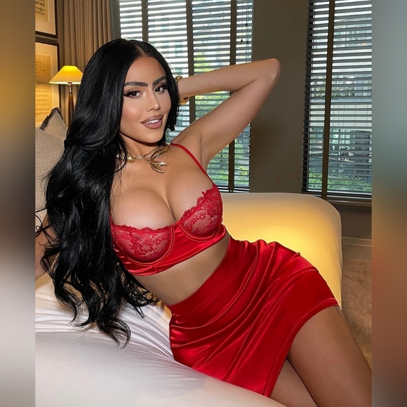 Fashion Nova Anything But Innocent Matching Set (Red) - Picture 1 of 7